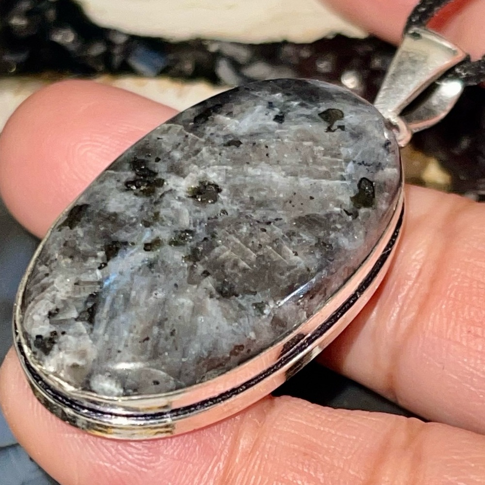 Larvikite Feldspar Pendant 2”